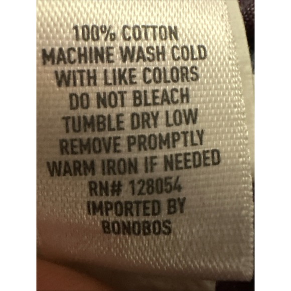 Bonobos Plaid Slim Fit Long Sleeve Oxford Shirt Button Down Blue/Pink Men's M - Picture 12 of 15